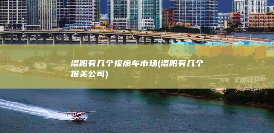 洛阳有几个报关公司