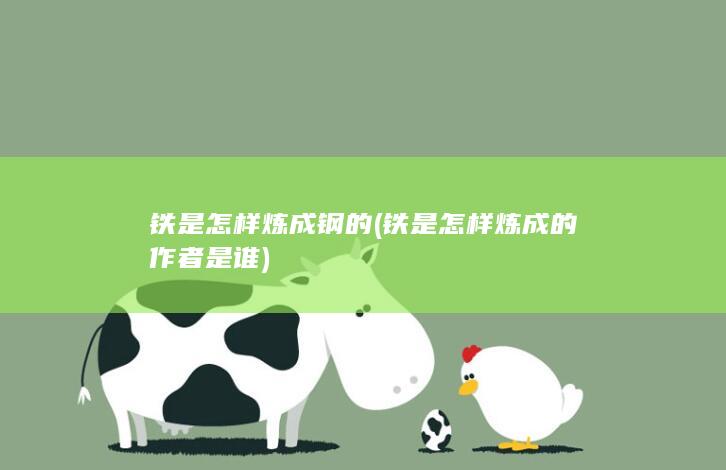 铁是怎样炼成的作者是谁