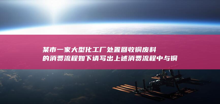某市一家大型化工厂处置回收铜废料的消费流程如下
