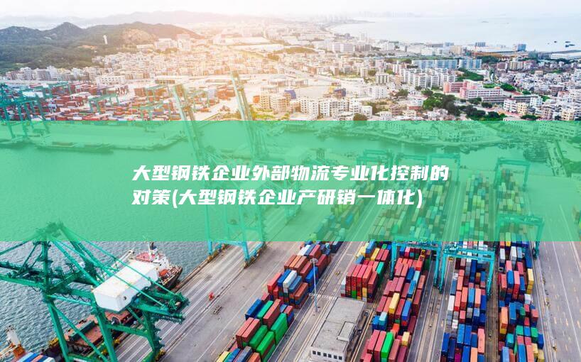 大型钢铁企业产研销一体化