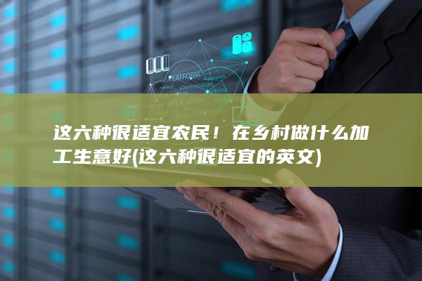在乡村做什么加工生意好