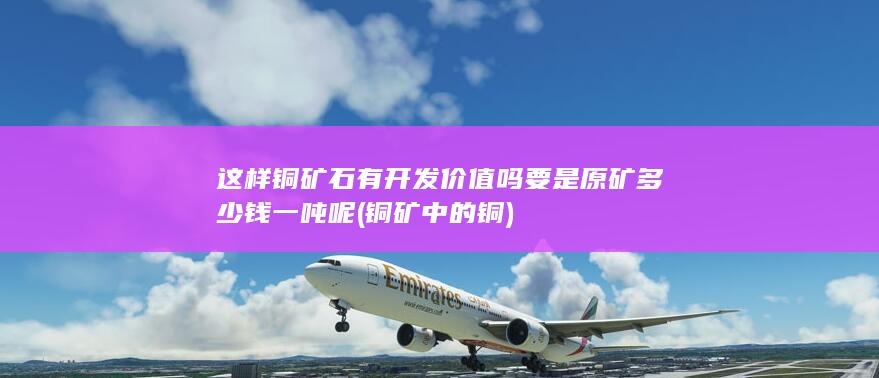 要是原矿多少钱一吨呢