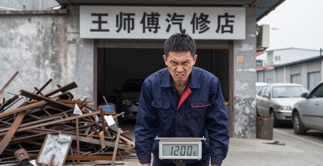 汽修老板变卖废铁过磅遭遇缺斤短两_收购站员工带去过磅店重量严重不符_回收废钢废铁