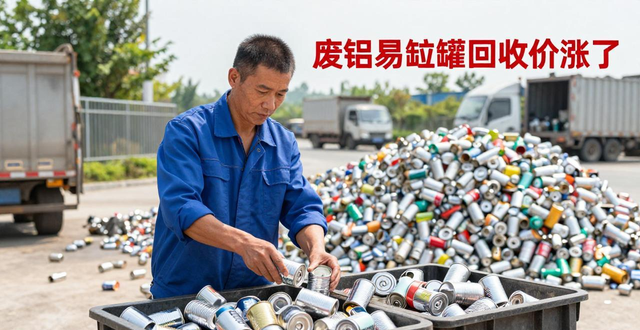 废铝易拉罐今日价格_捡废品赚钱模式_全职废品回收日收入