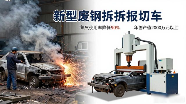 报废汽车回收拆解_智能化拆解设备_新型废钢剪切机