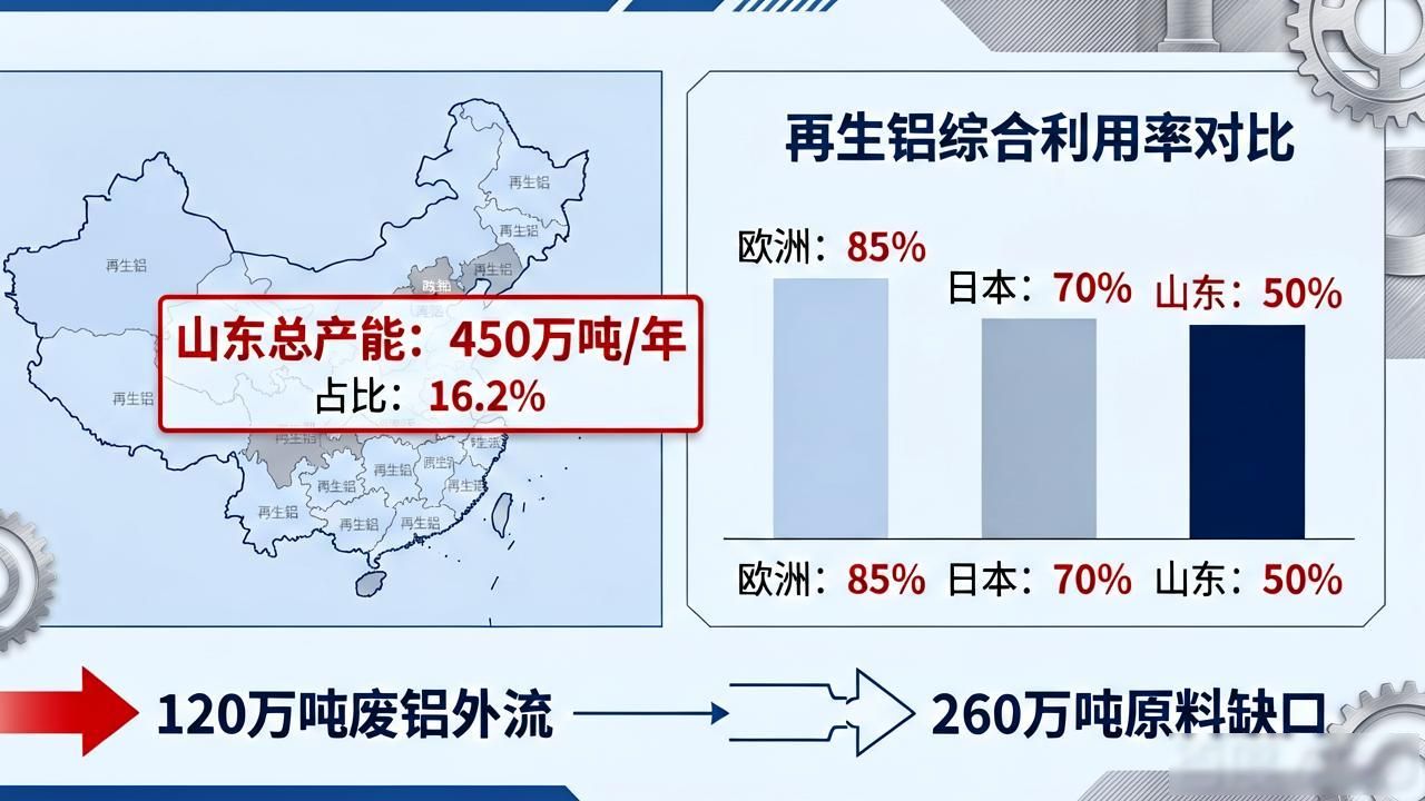 废铝外流税差驱动_山东再生铝产能利用率低_中废网 废铝