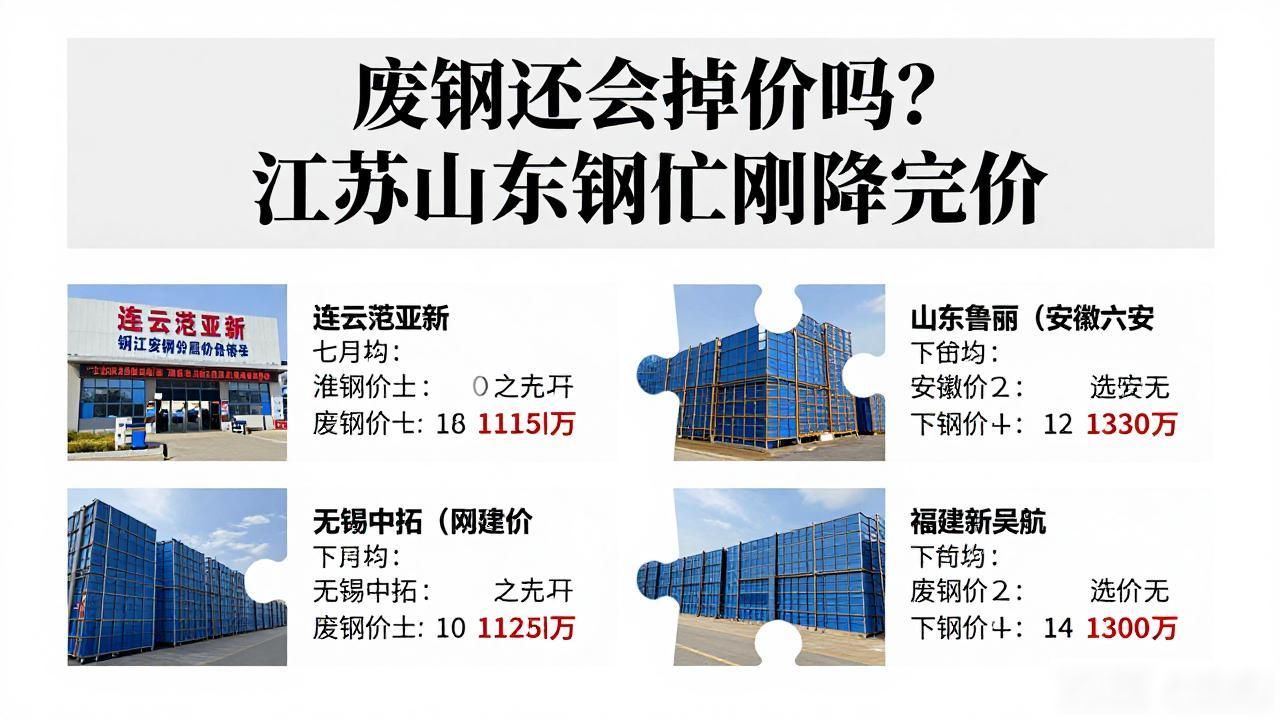 废钢还会掉价吗_江苏地区钢厂废钢采购价格调整_山东安徽福建钢厂废钢价格变动