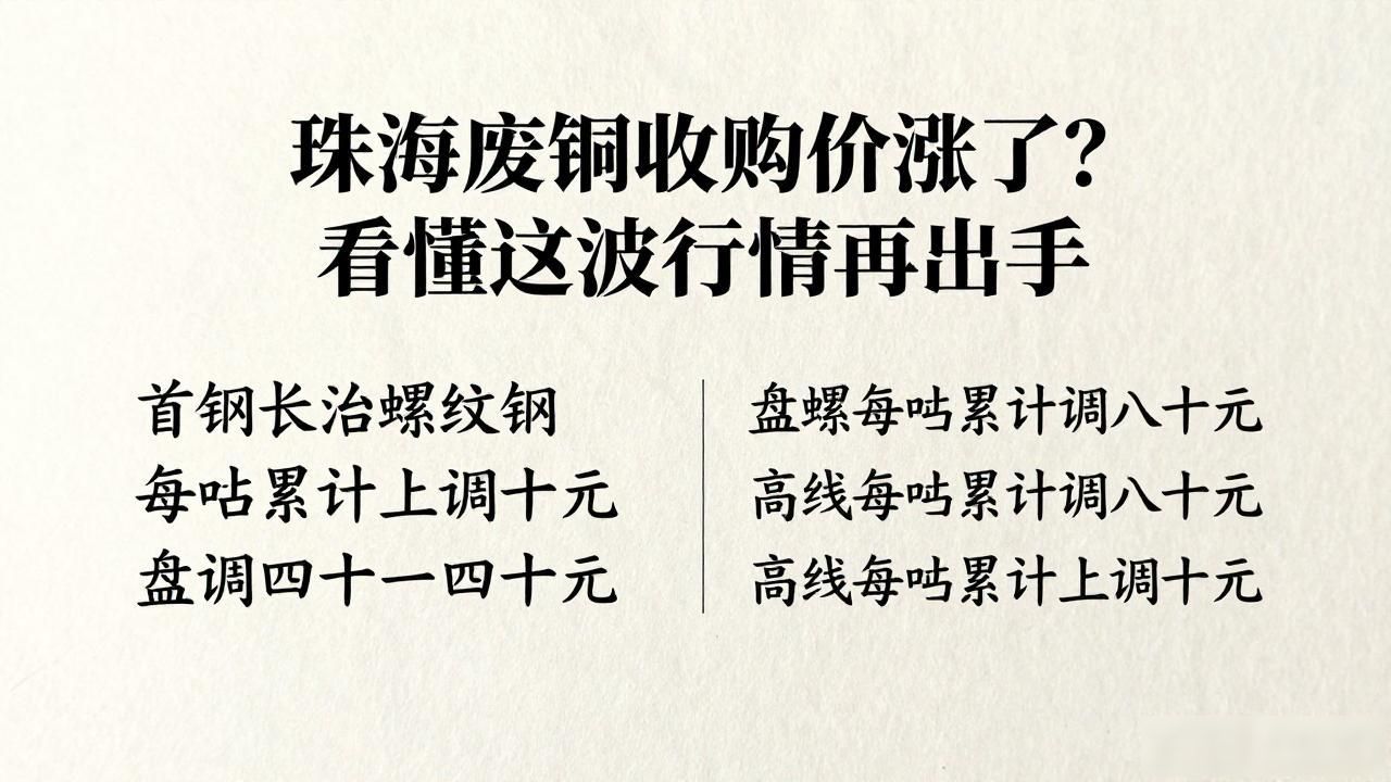 废钢回收行业心声_废钢行情走势预测_珠海废铜收购