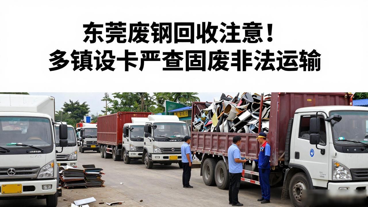 东莞固体废物非法运输检查_东莞废钢回收_清溪谢岗厚街东坑设卡查车