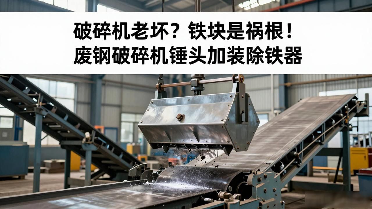 破碎机使用寿命短故障频发_废钢破碎机锤头_矿山破碎机铁杂质损坏解决方案