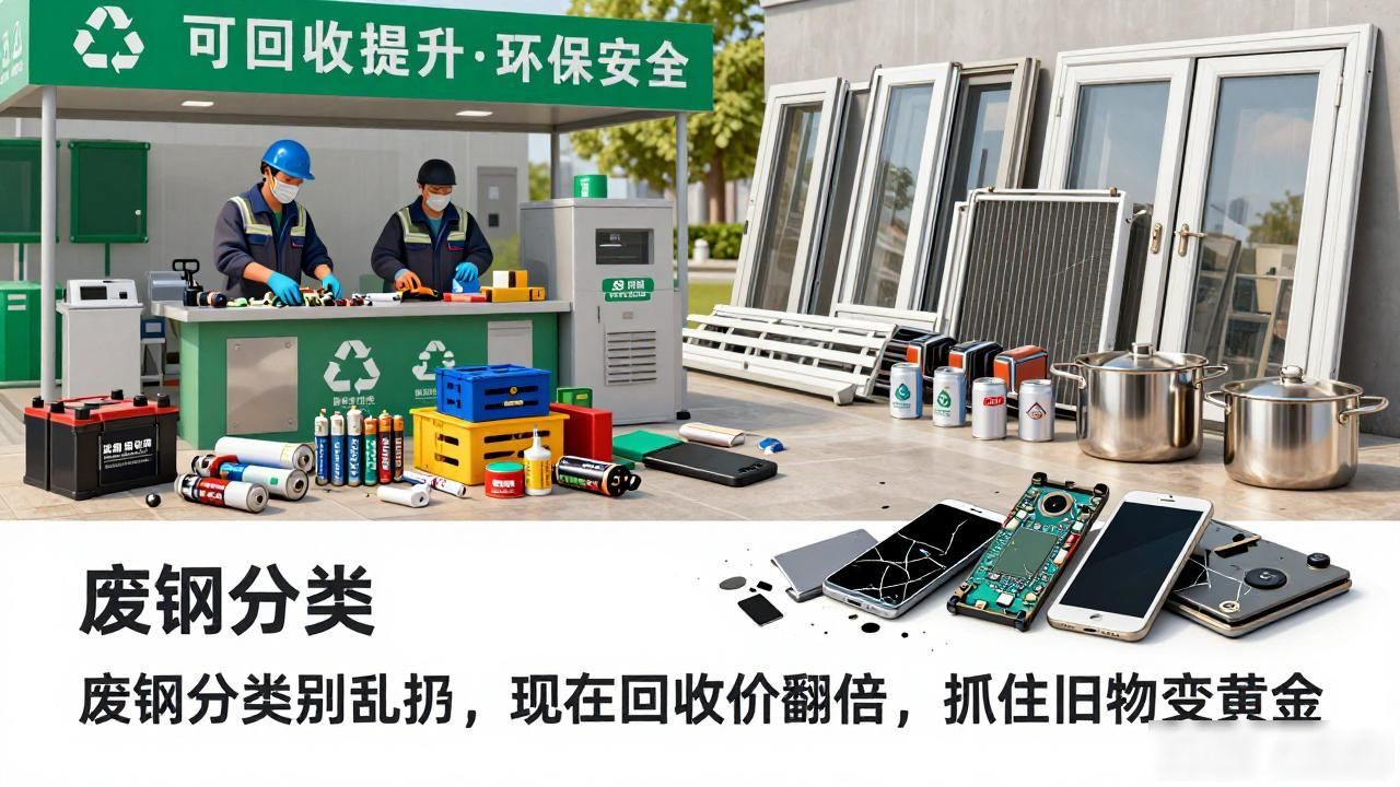废品回收价格暴涨_旧物变废为宝攻略_废钢分类