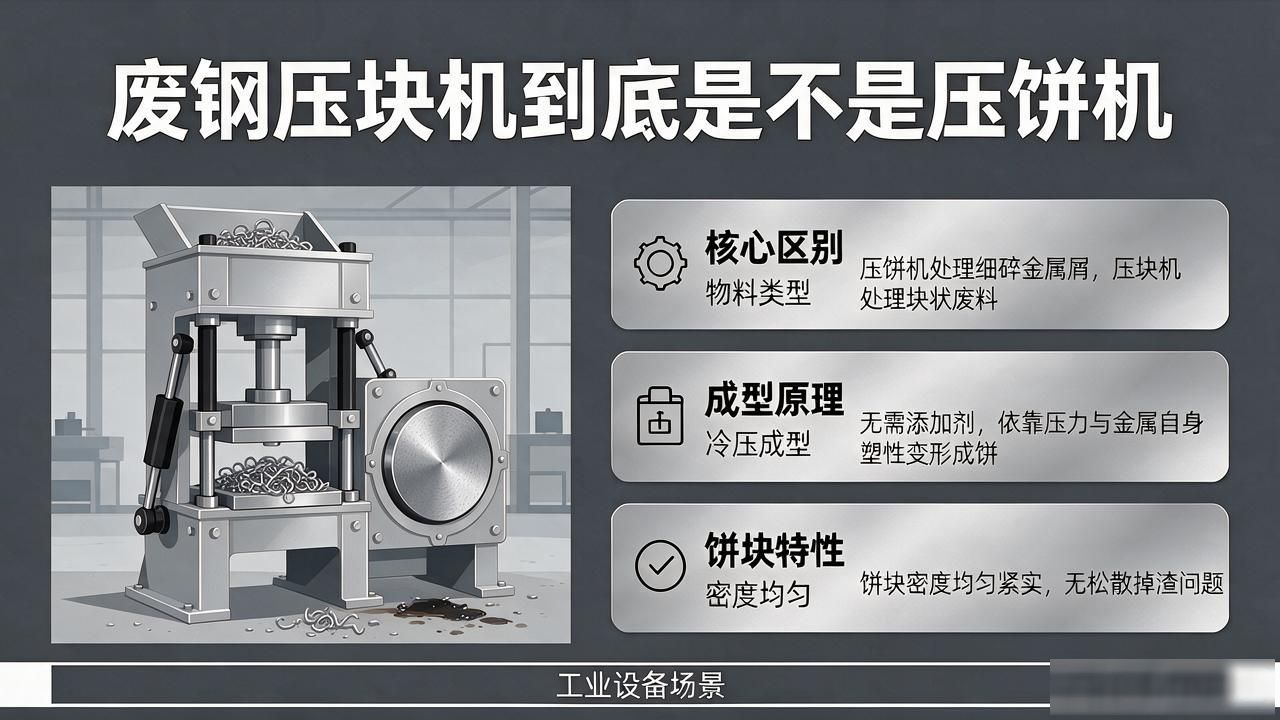 压饼机与压块机区别_废钢压块机_金属废料压块机选型指南